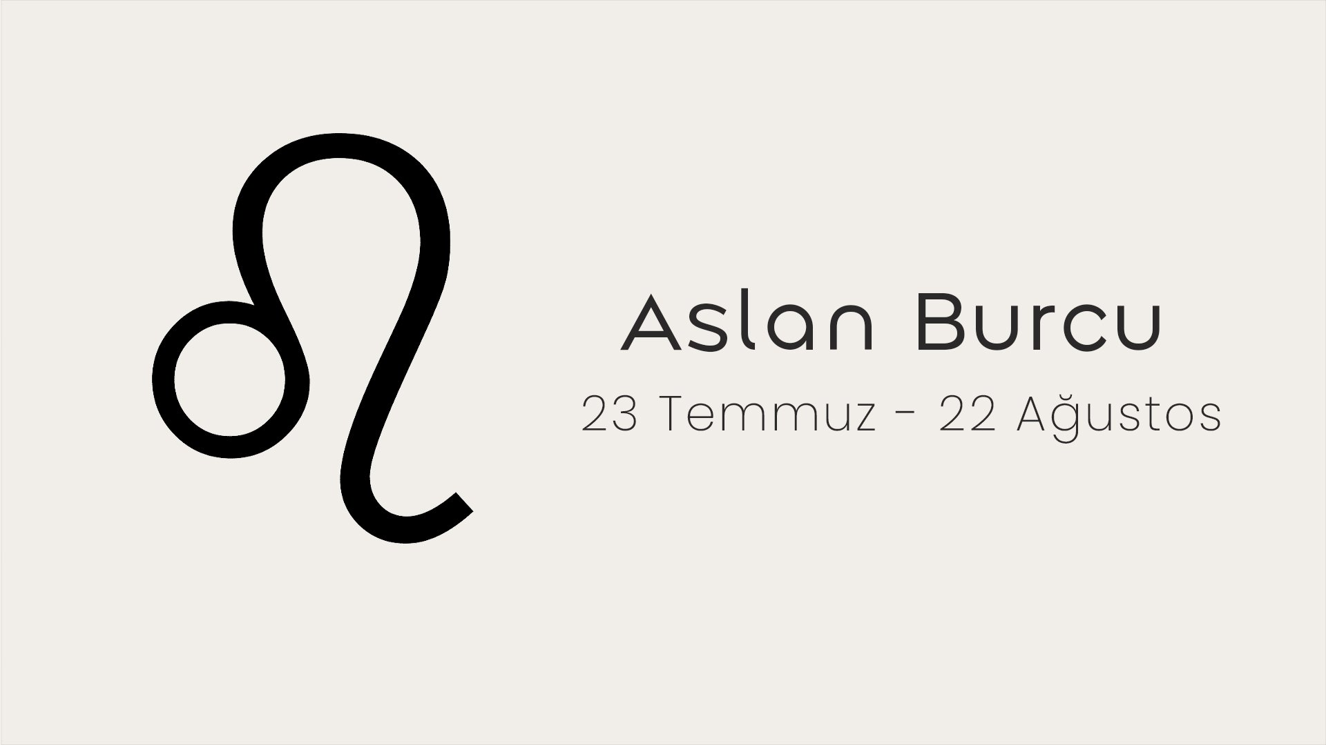 Aslan Burcu Kombin Önerileri