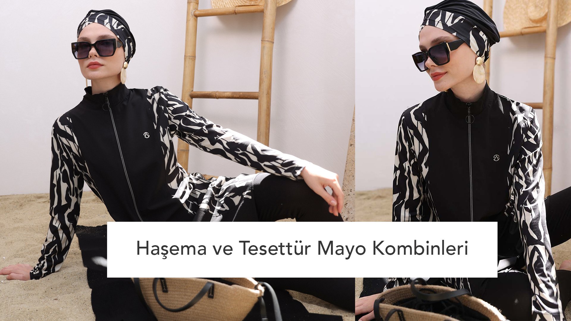 Tesettür mayo ve haşema kombini