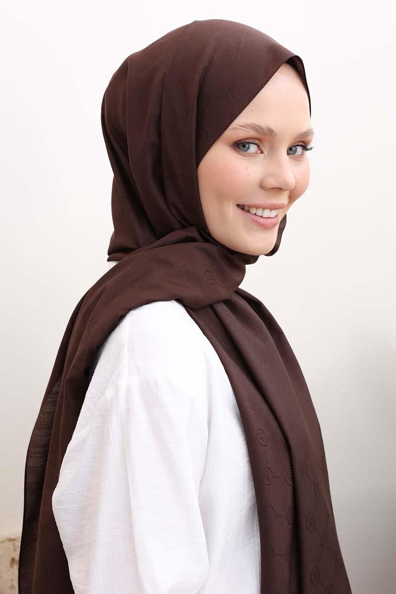Jacquard Monogram Shawl