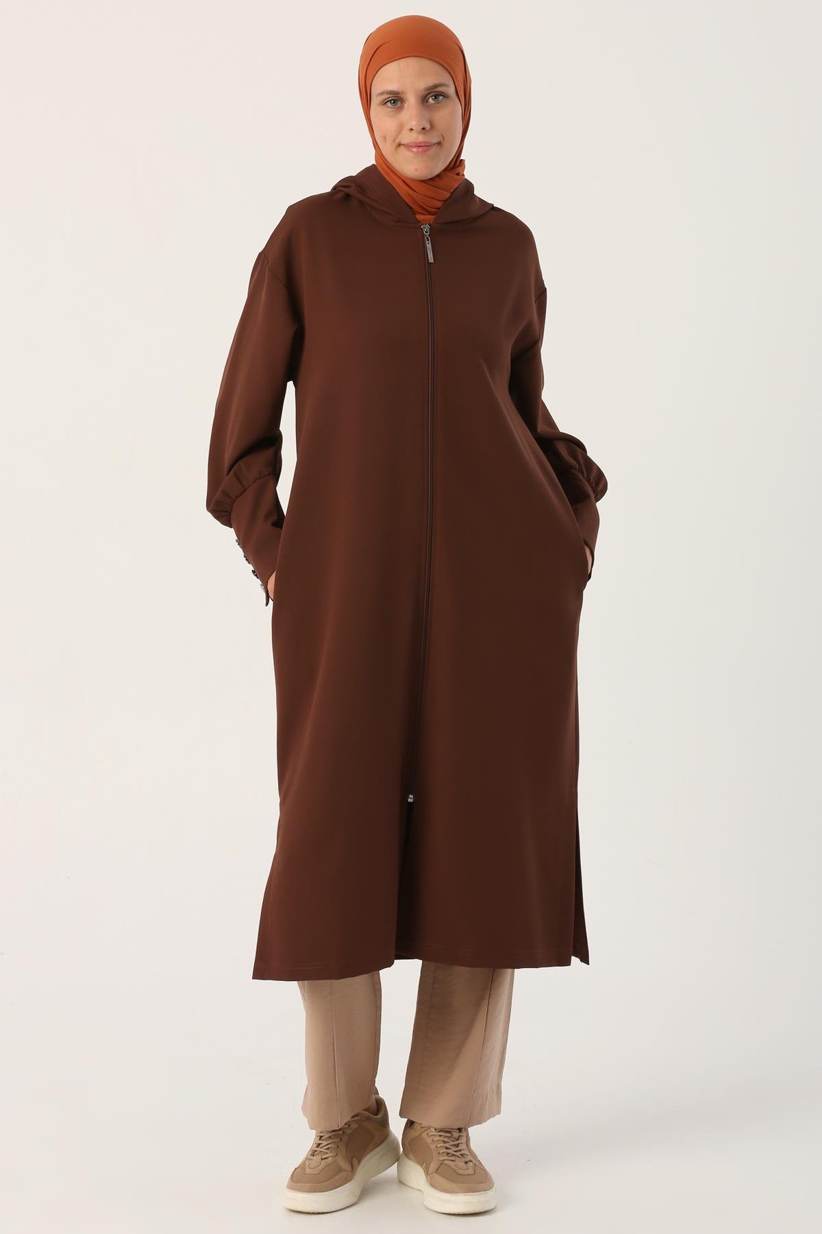 Hooded Zippered Comfort Cardigan
