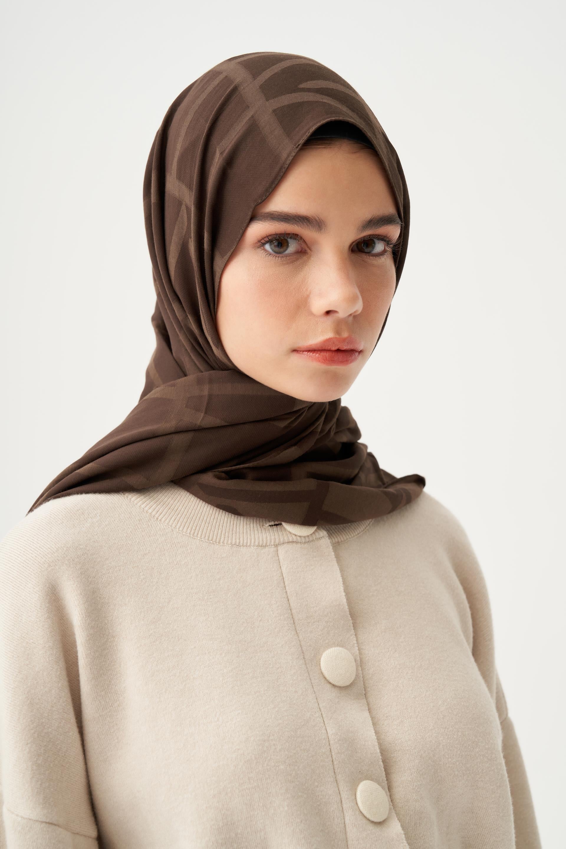 Acı Kahve-Modal Pamuklu Şal