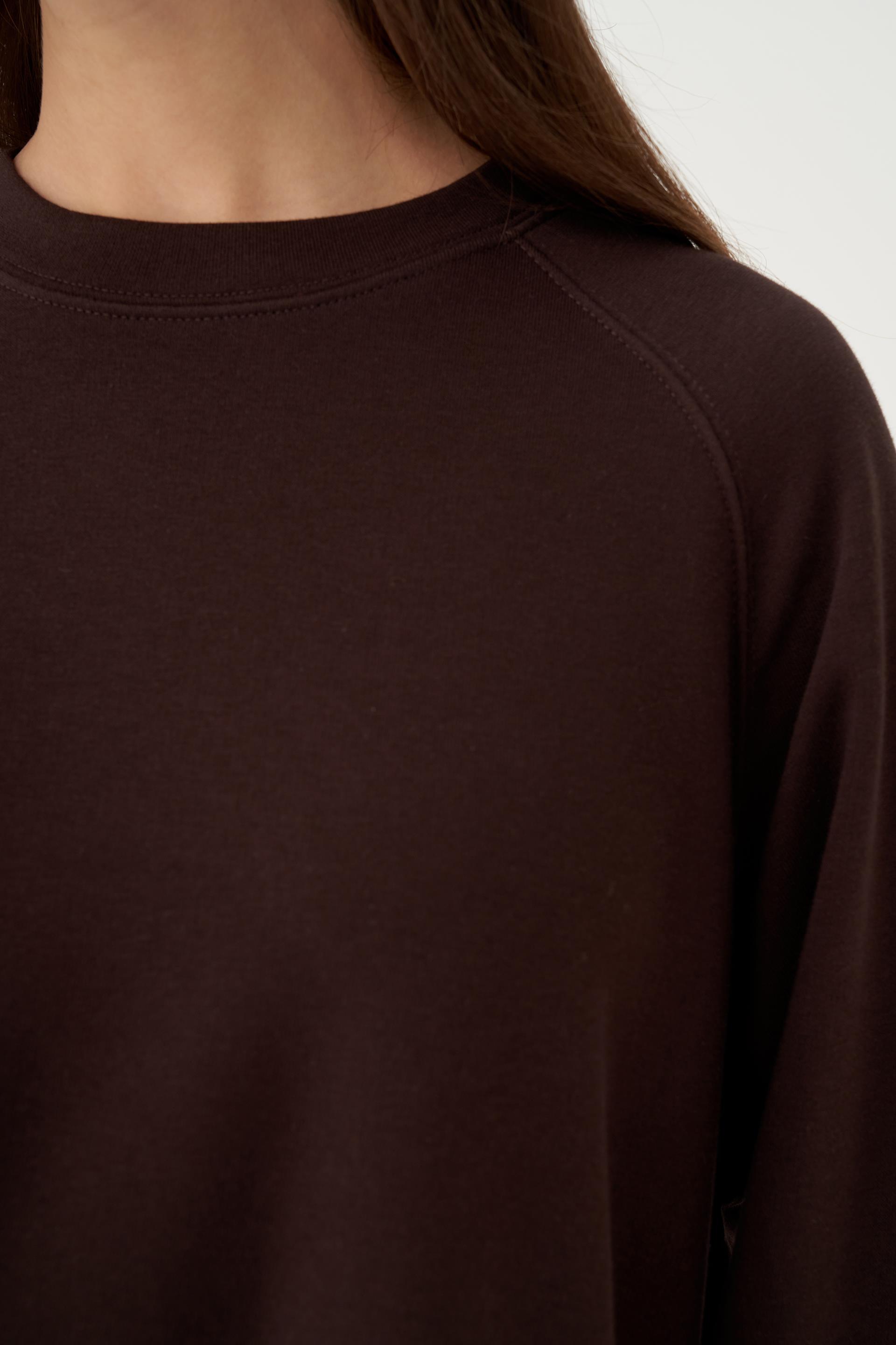 Acı Kahve-Reglan Kollu Sweat