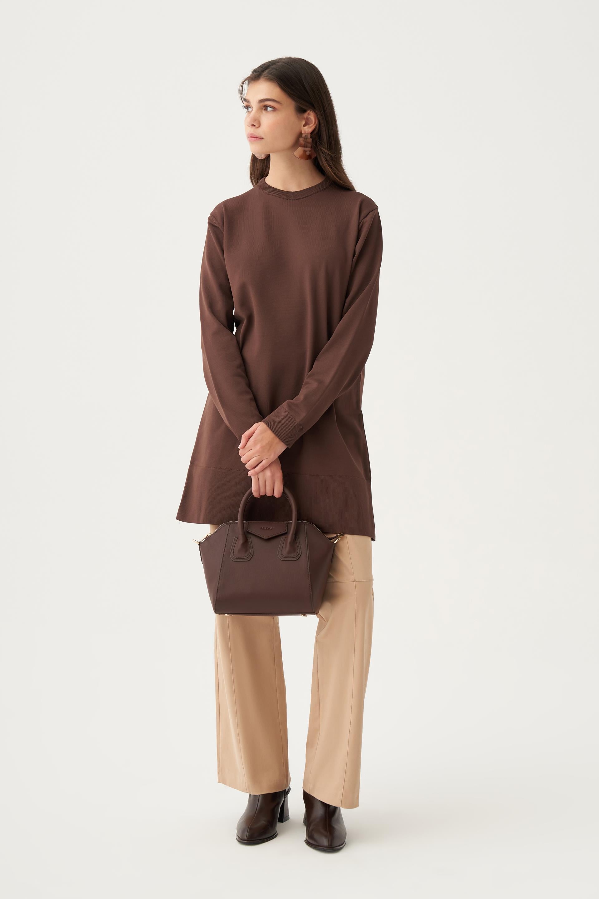 Acı kahve-Ribana Detaylı Kazak