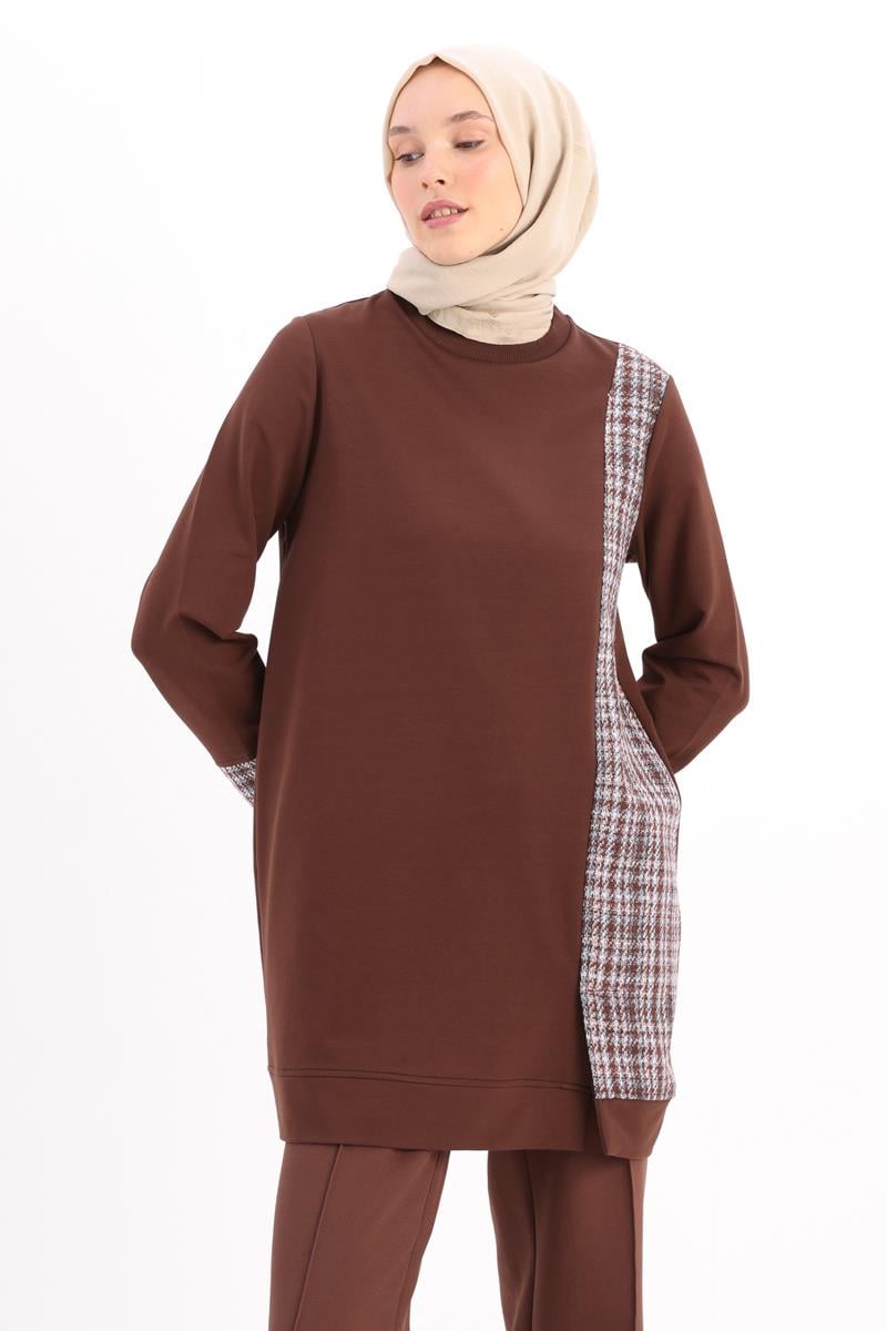Tüvit Garnili Sweat Tunik