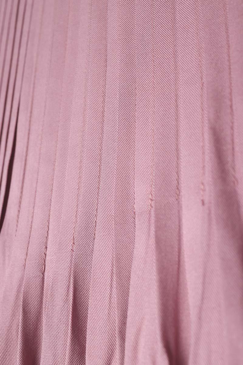 Pileli Viskon Elbise