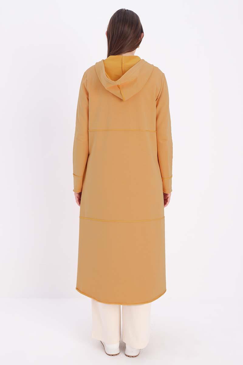 Kapüşonlu Fermuarlı Hırka