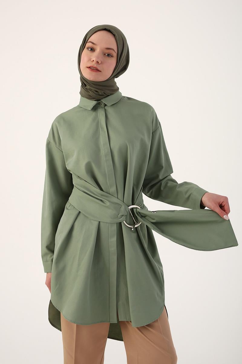 Belted Comfy Shirt Tunic