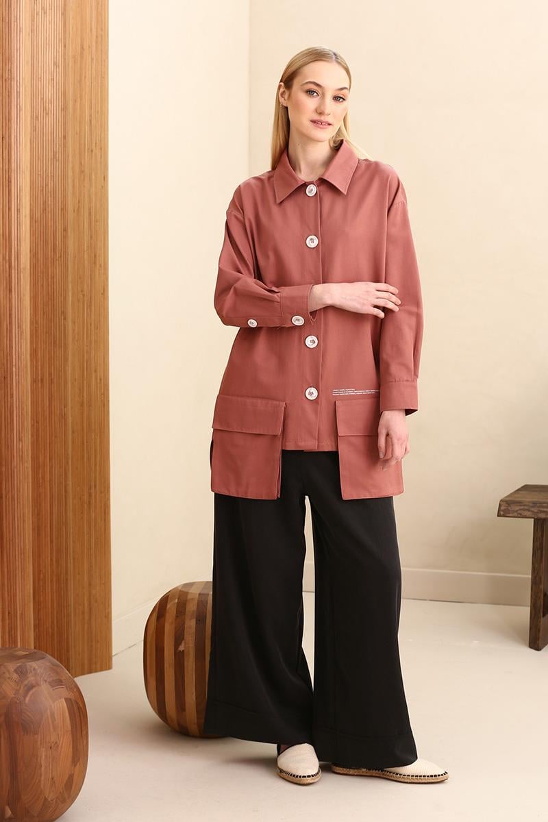 Asymmetric Pocket Detail Jacket 
