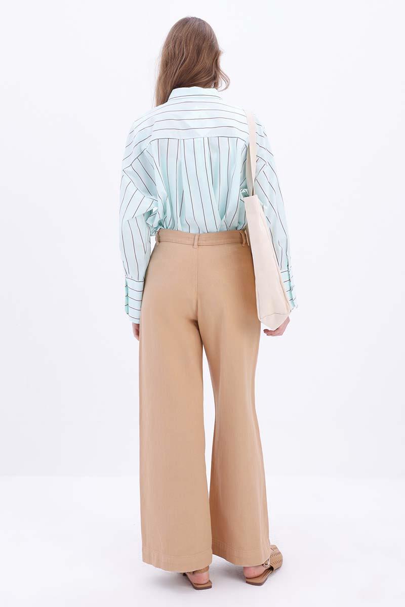 100% Cotton Wide Leg Pants