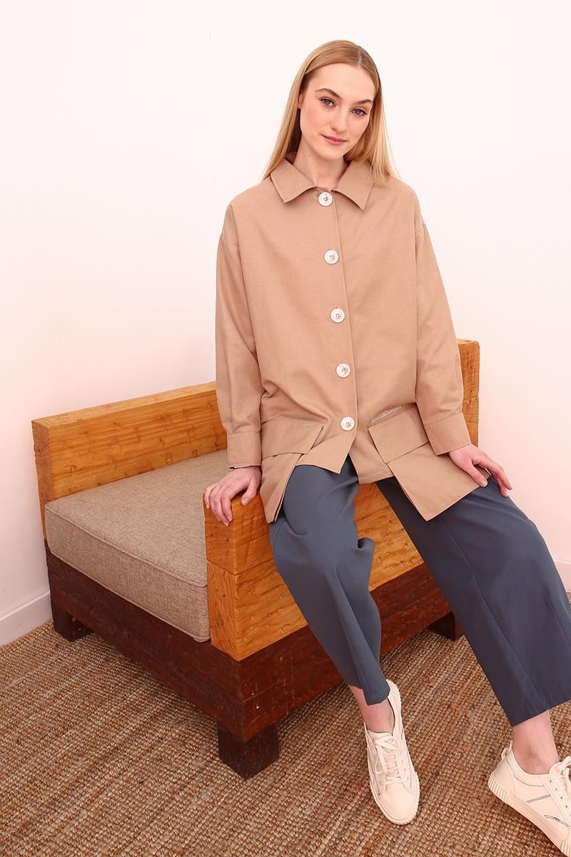 Asymmetric Pocket Detail Jacket 