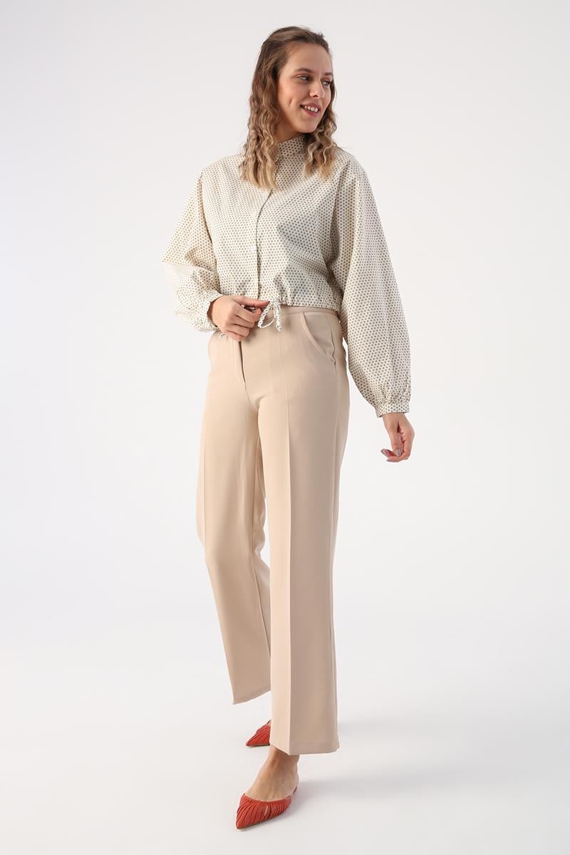 Wide Leg Pants With Pockets