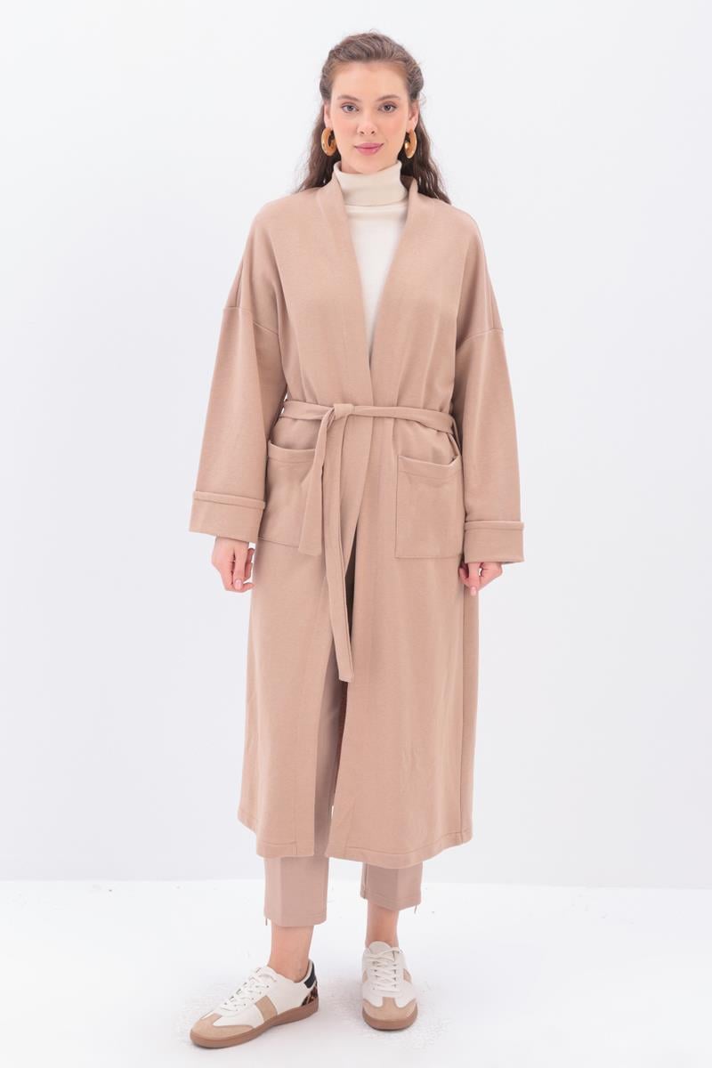 Kolu Katlamalı Sweat Hırka