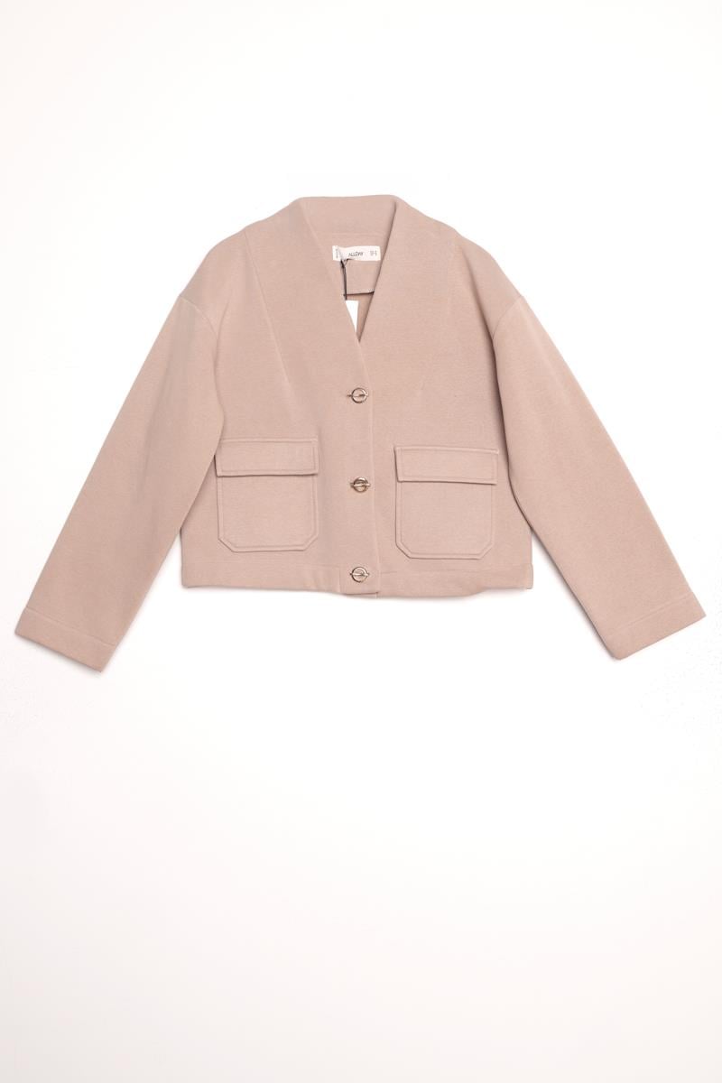 Metal Düğmeli Şardonlu Etekli Takım