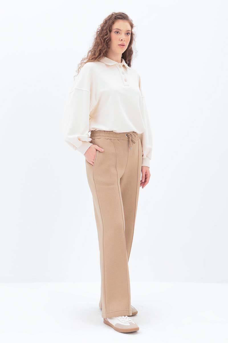 Ribbed Wide Leg Sweatpants