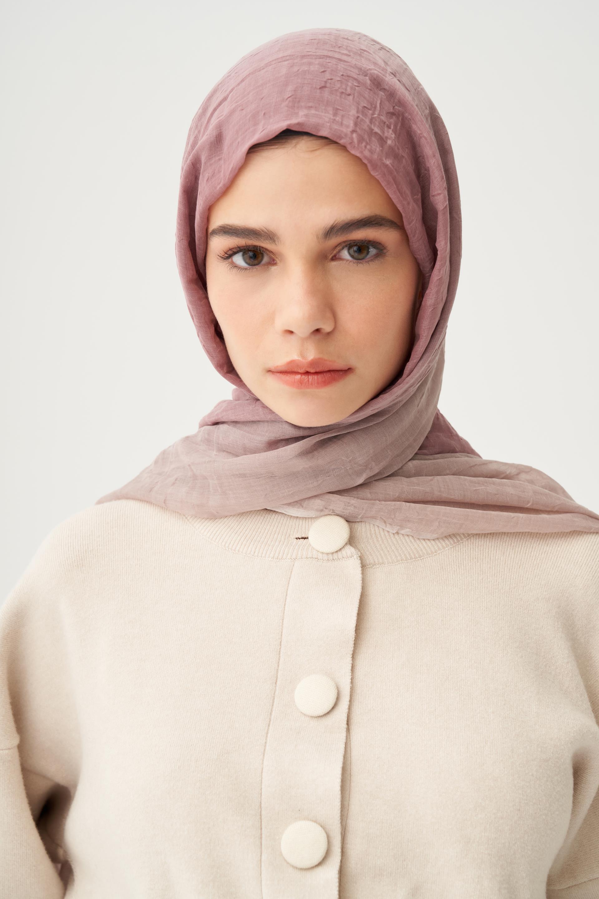 Bej-Pudra-Degrade Geçişli Şal