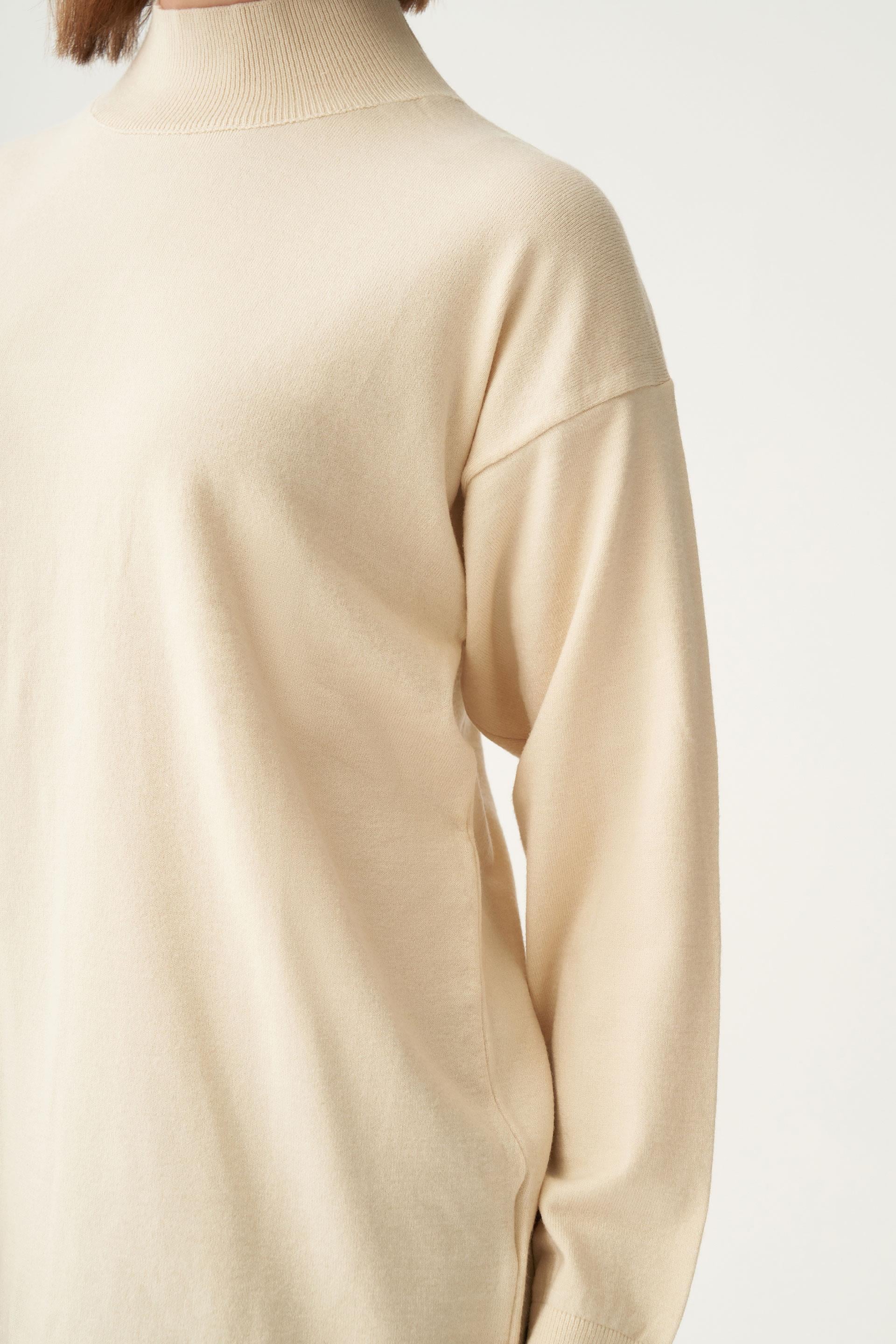 Bej-Yarım Balıkçı Kolsuz Kazak