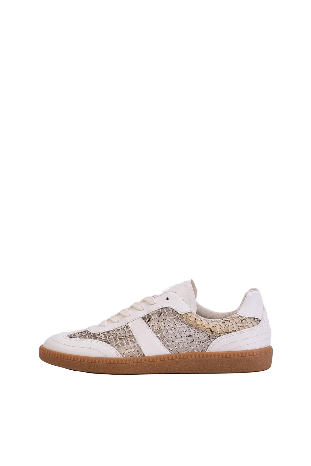 Beyaz-File Sneaker Ayakkabı