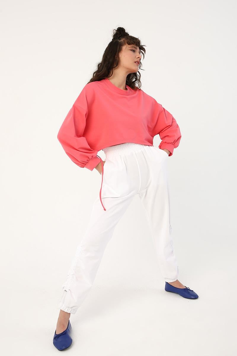 Leg Drawstring Detail Track Pants