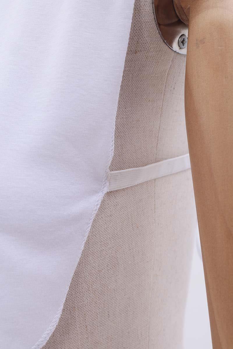 Pamuklu Dik Yaka Lastikli İçlik