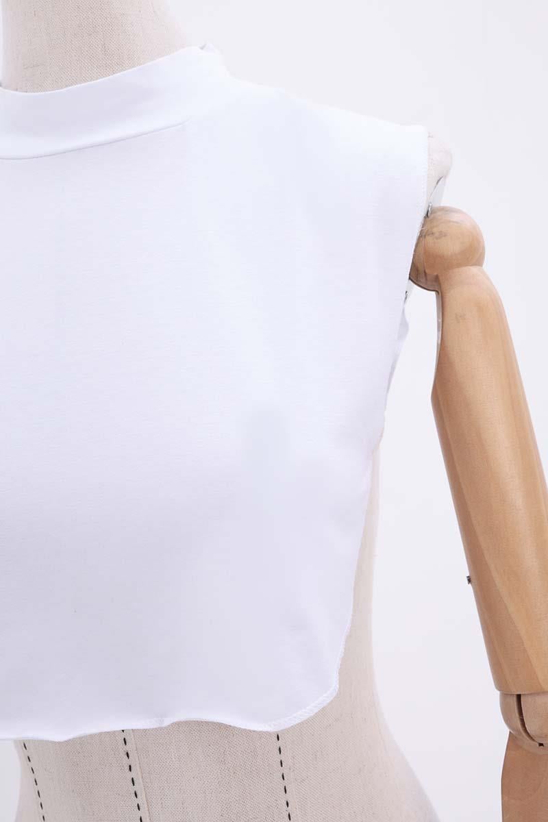 Pamuklu Dik Yaka Lastikli İçlik