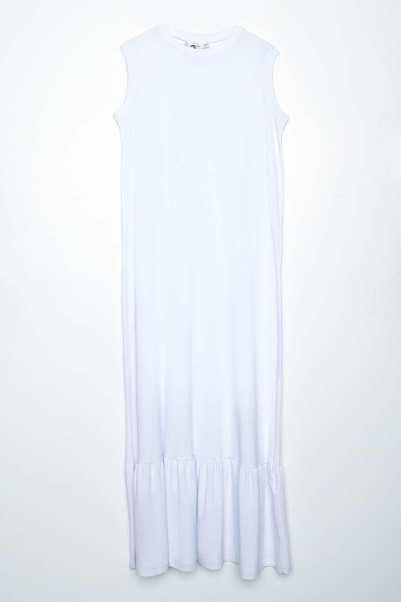 Cotton Ruffled Sleeveless Underwear Dress