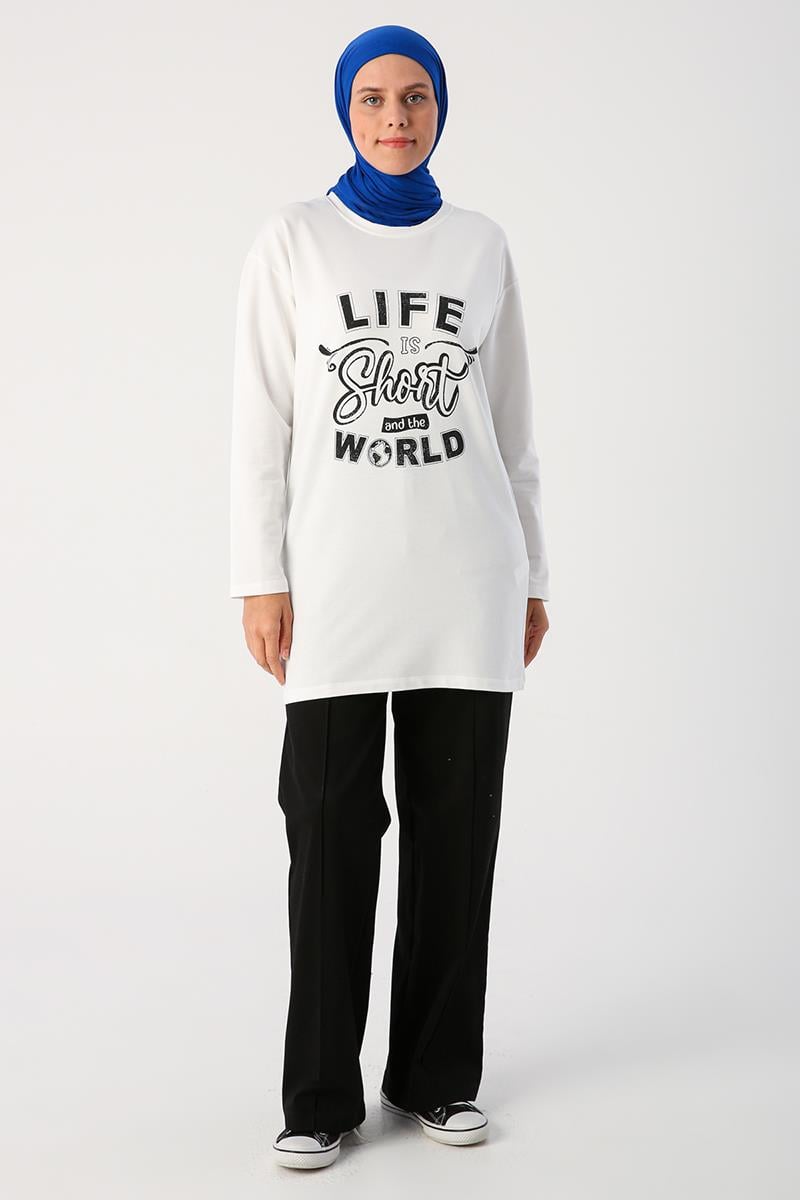 Cotton Comfort Printed Basic Tunic