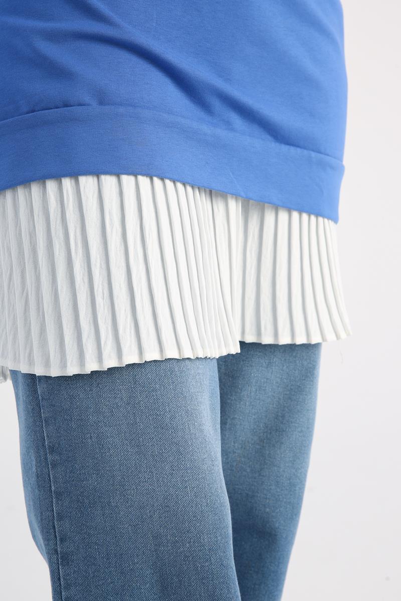 Pleated Short Shirt Skirt