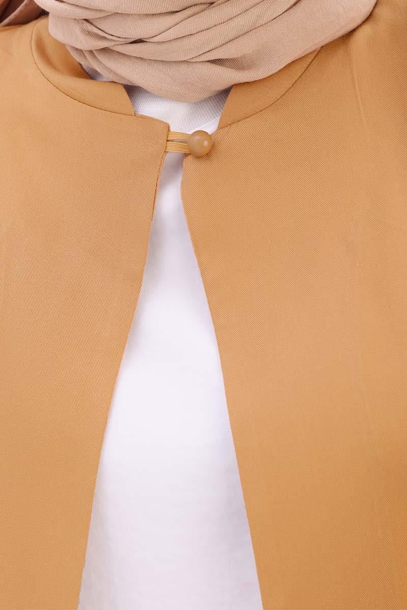 Judge Collar One Button Short Jacket