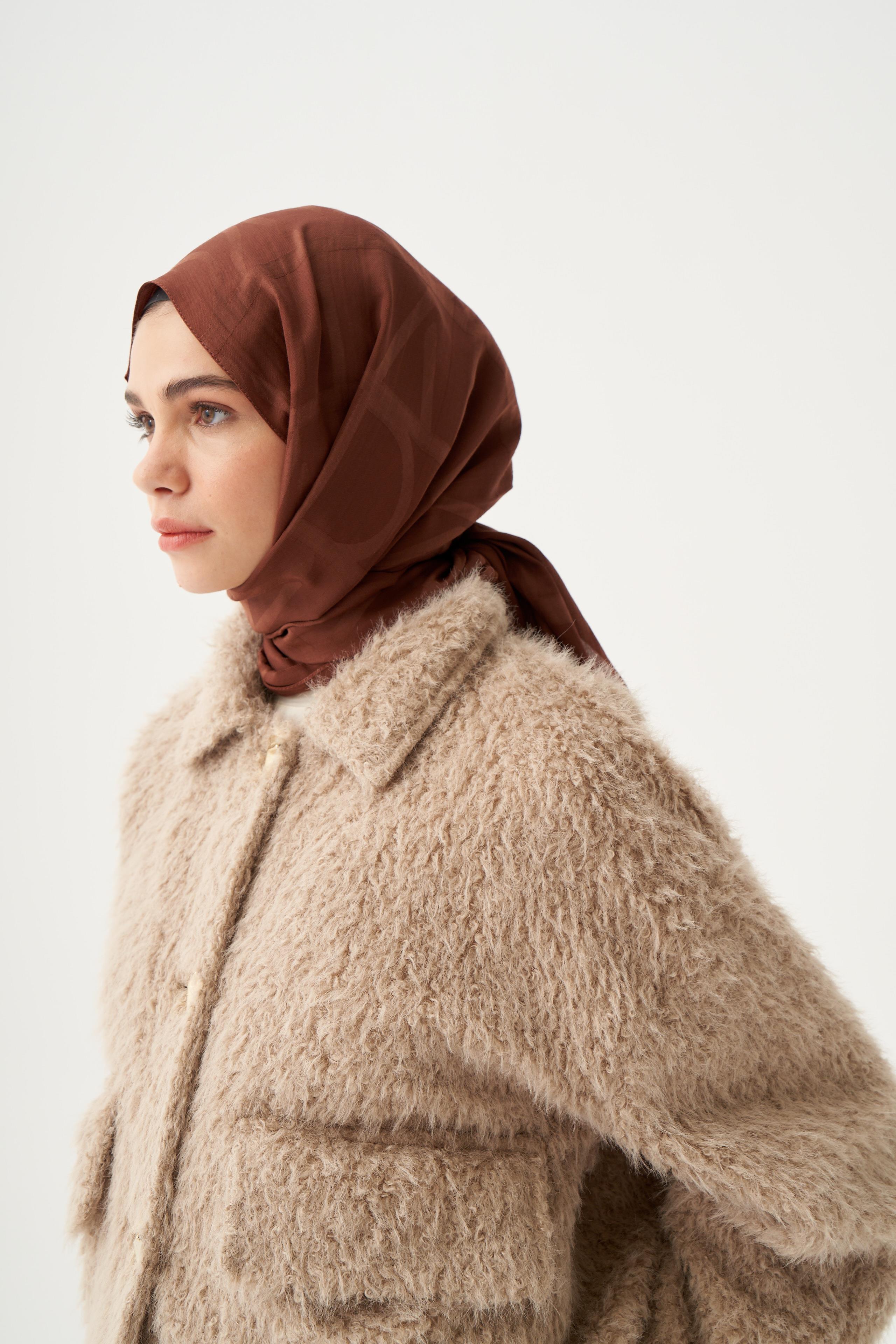 Çikolata Kahve-Modal Pamuklu Şal