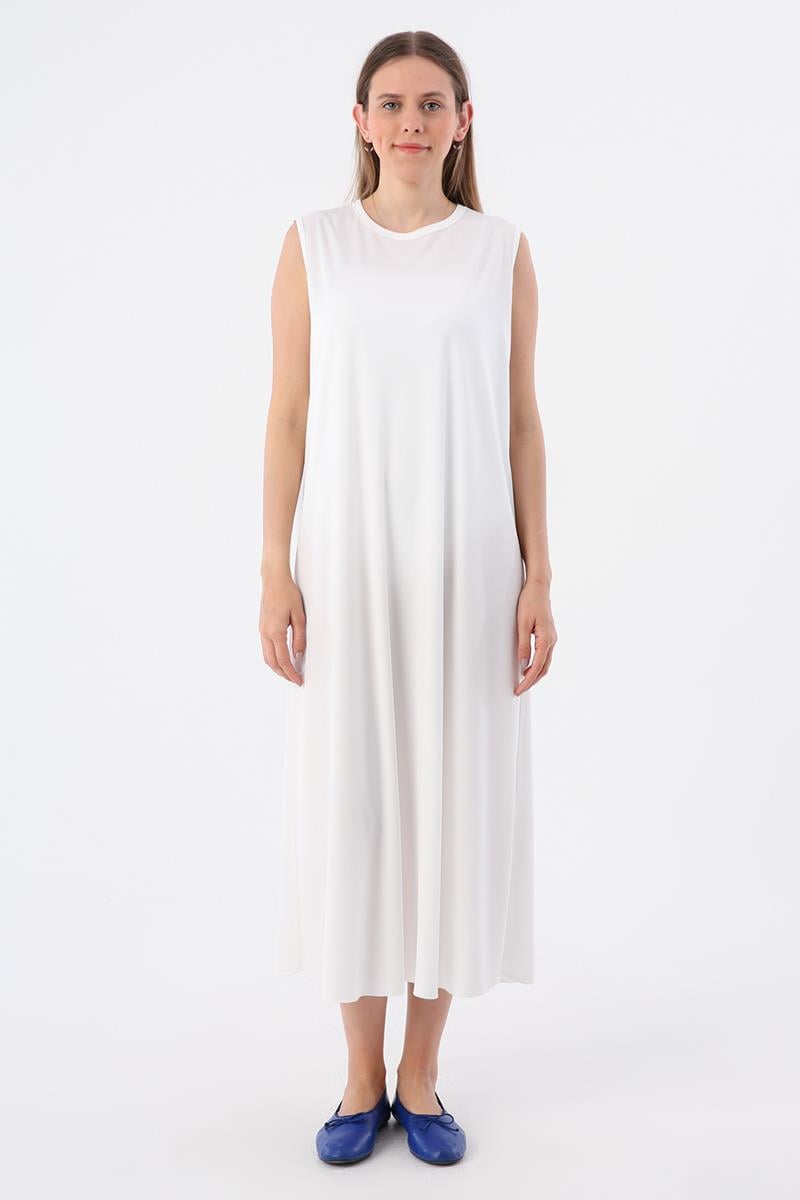 Ekru-Basic Elbise Astarı