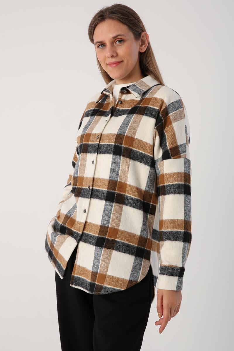 Oversize Oduncu Gömlek Tunik