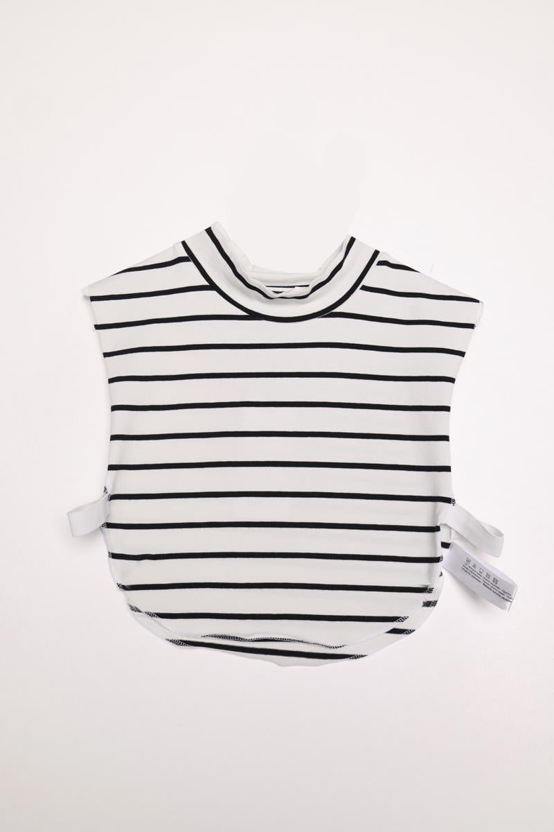 Cotton Striped Zero Sleeve Crop Underwear