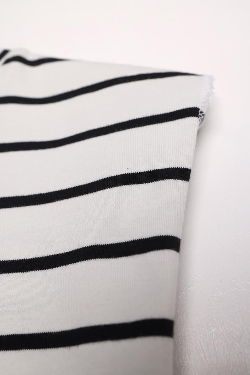 Cotton Striped Zero Sleeve Crop Underwear