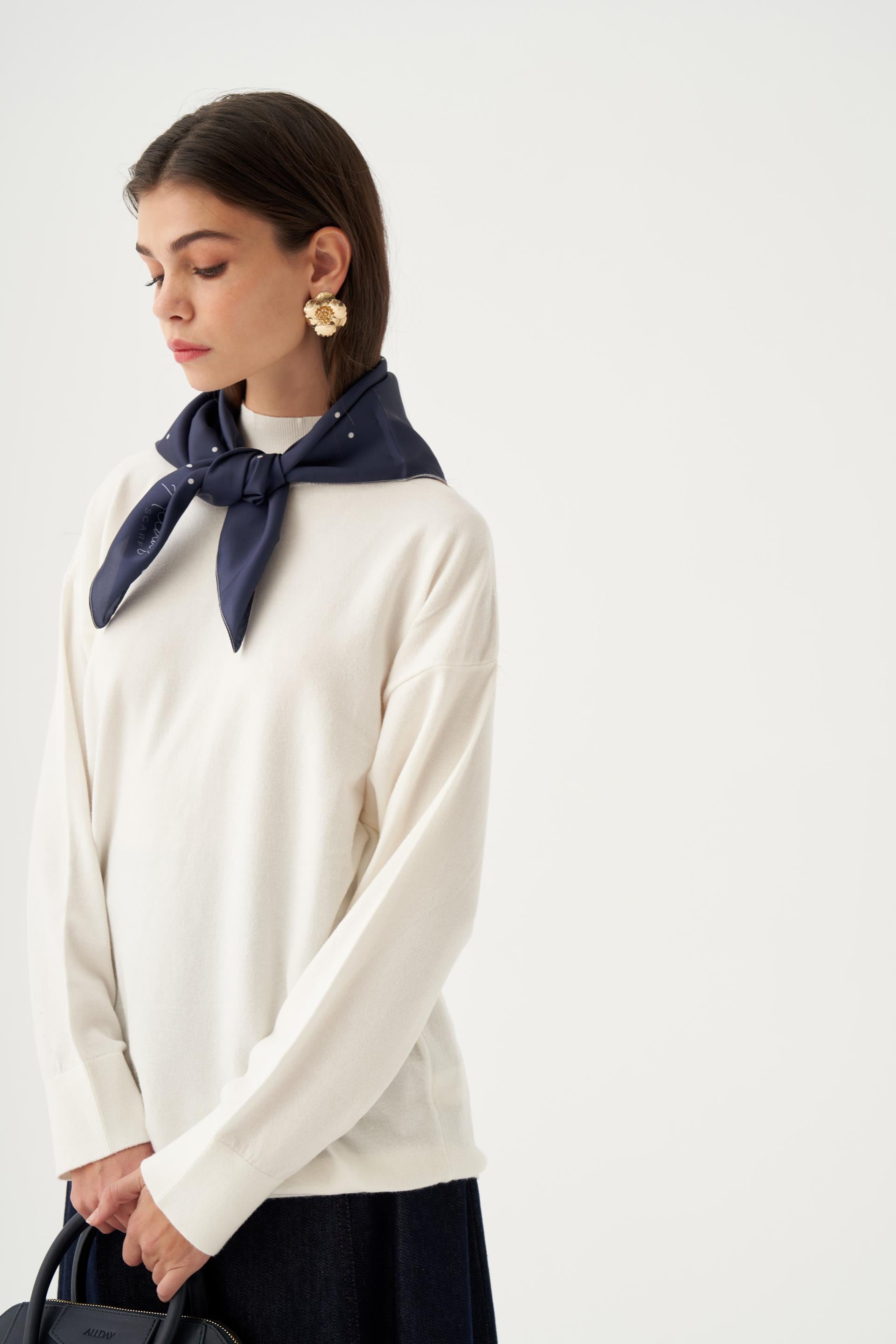 Ekru-Yarım Balıkçı Kolsuz Kazak