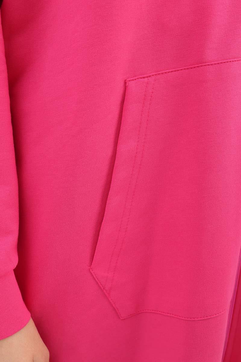 Hooded Zipper Front Sweat Cardigan