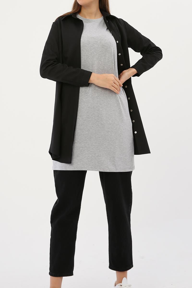 Cotton Collar Webbing Sleeveless Tunic