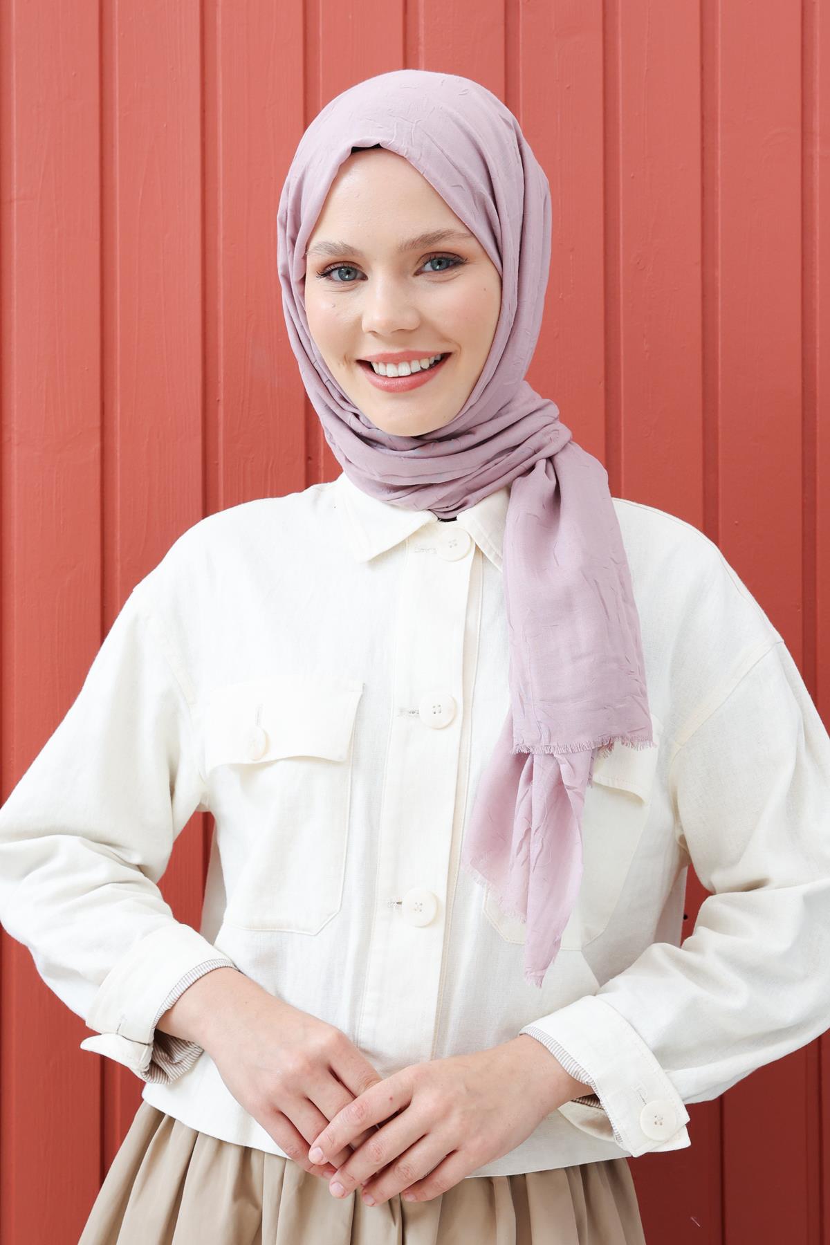 Gül Kurusu-Bambu Kraş Şal