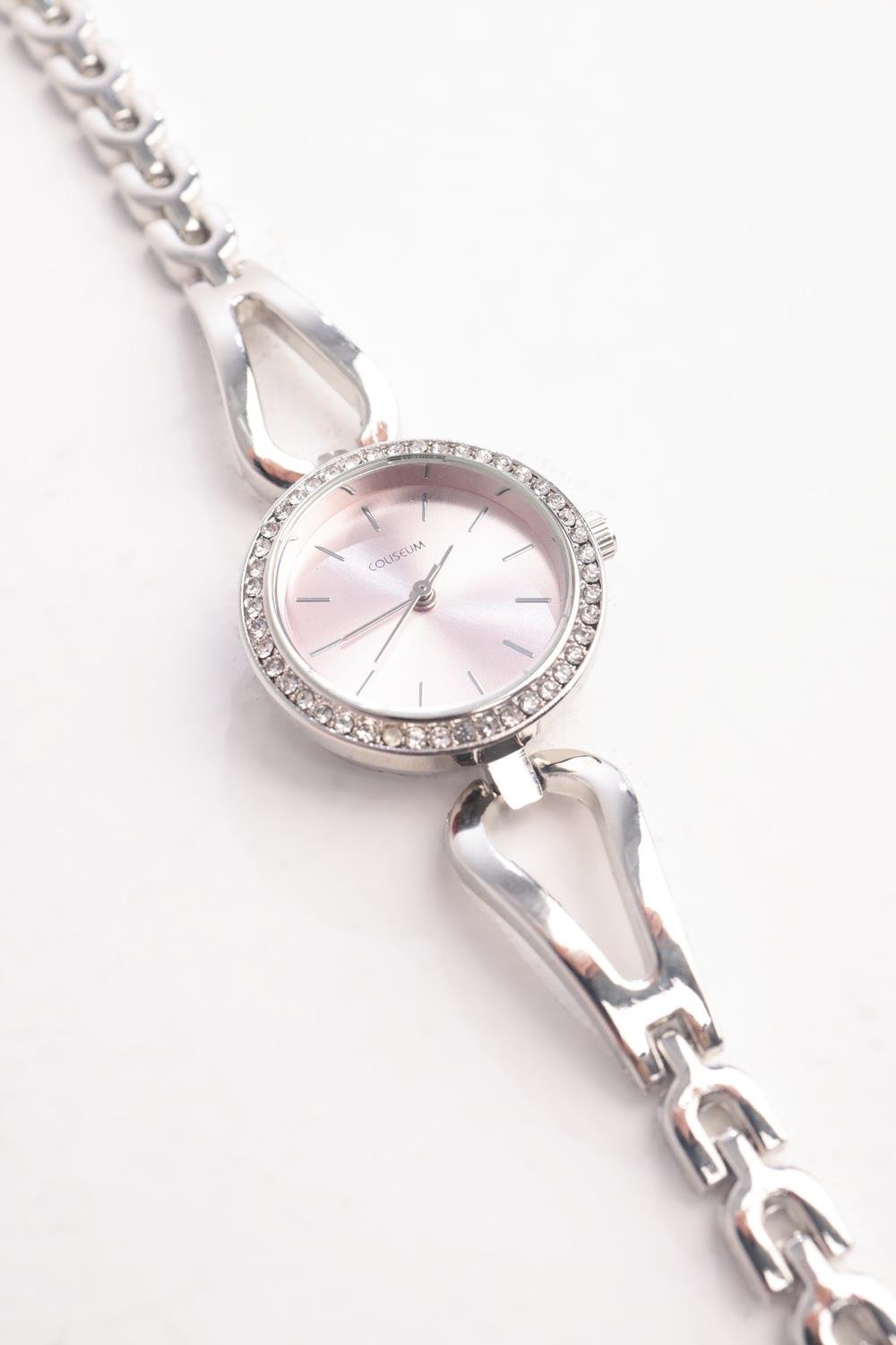 Gümüş-Pembe-Kol Saati