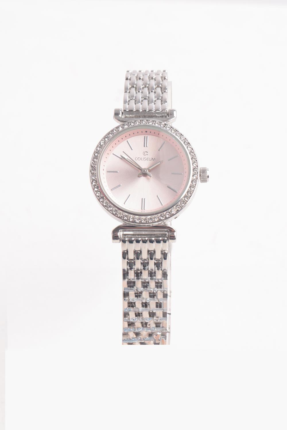 Gümüş-Pembe-Kol Saati