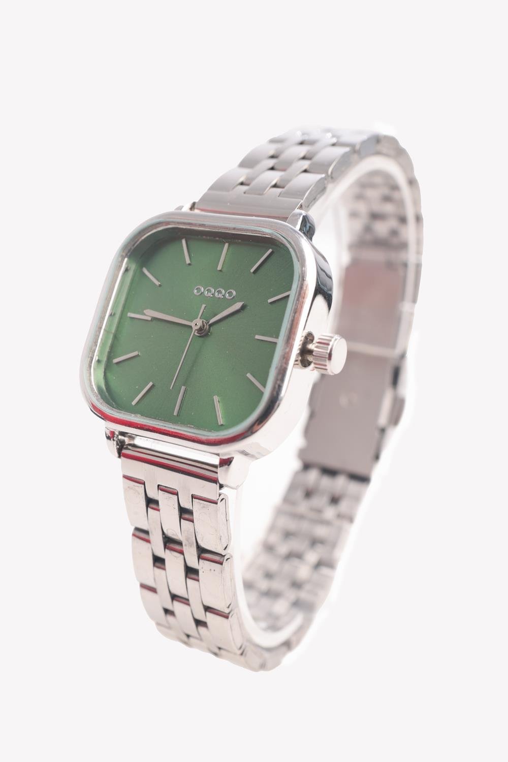 Gümüş-Yeşil-Kol Saati