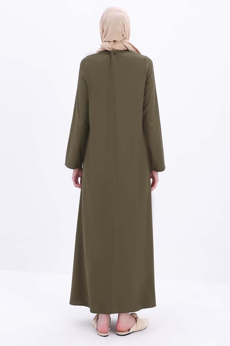 Pileli Viskon Elbise