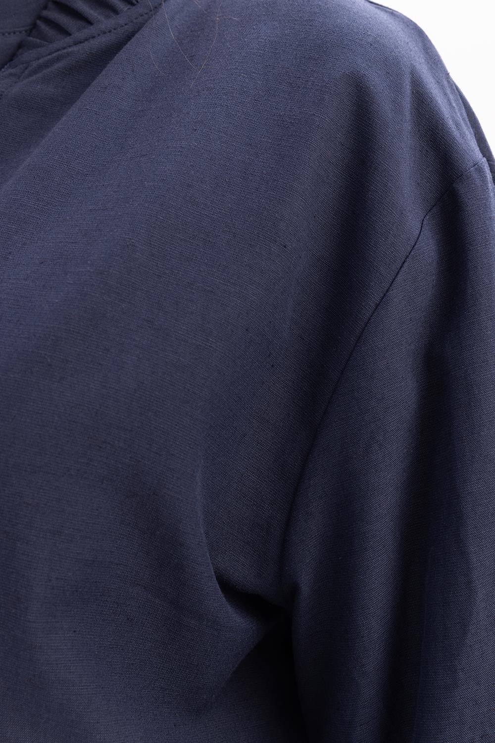 İndigo-Fermuarlı Ceket