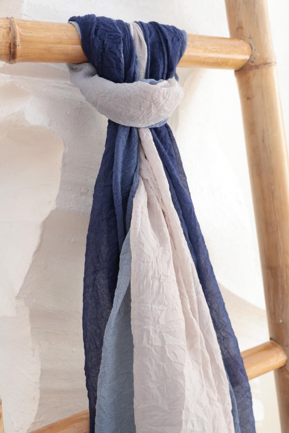 İndigo-Vizon-Degrade Geçişli Şal