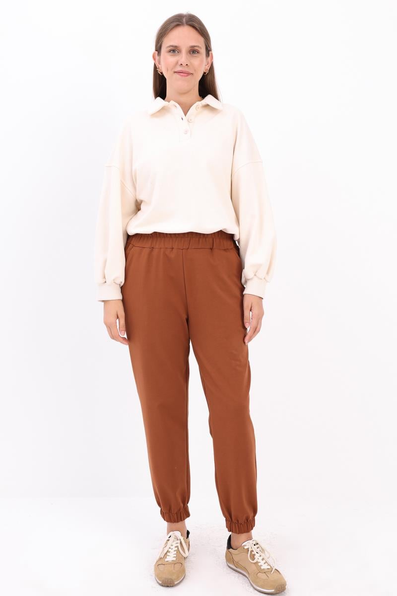 Kahve-Jogger Eşofman Altı