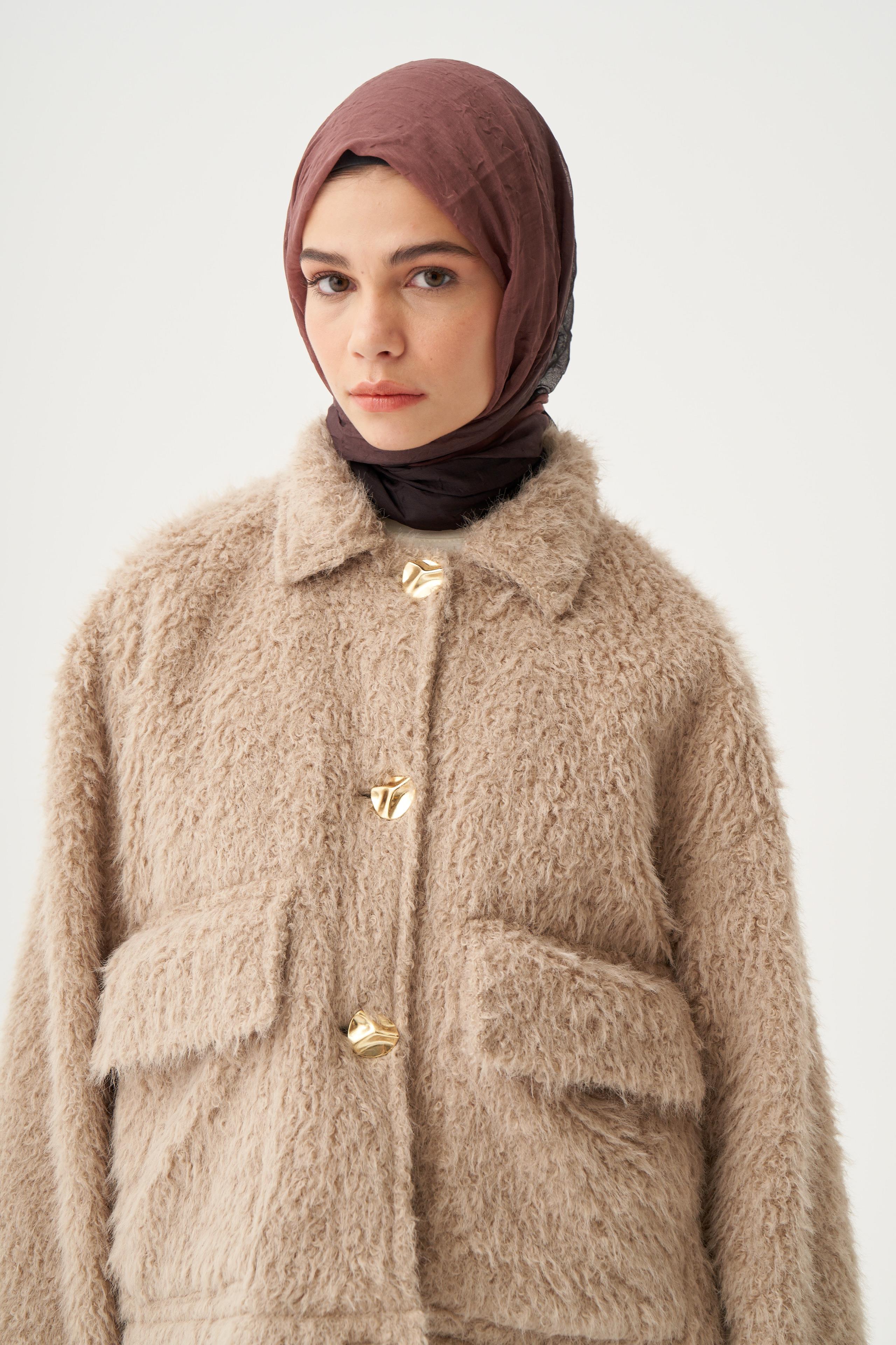 Kahve-Siyah-Degrade Geçişli Şal