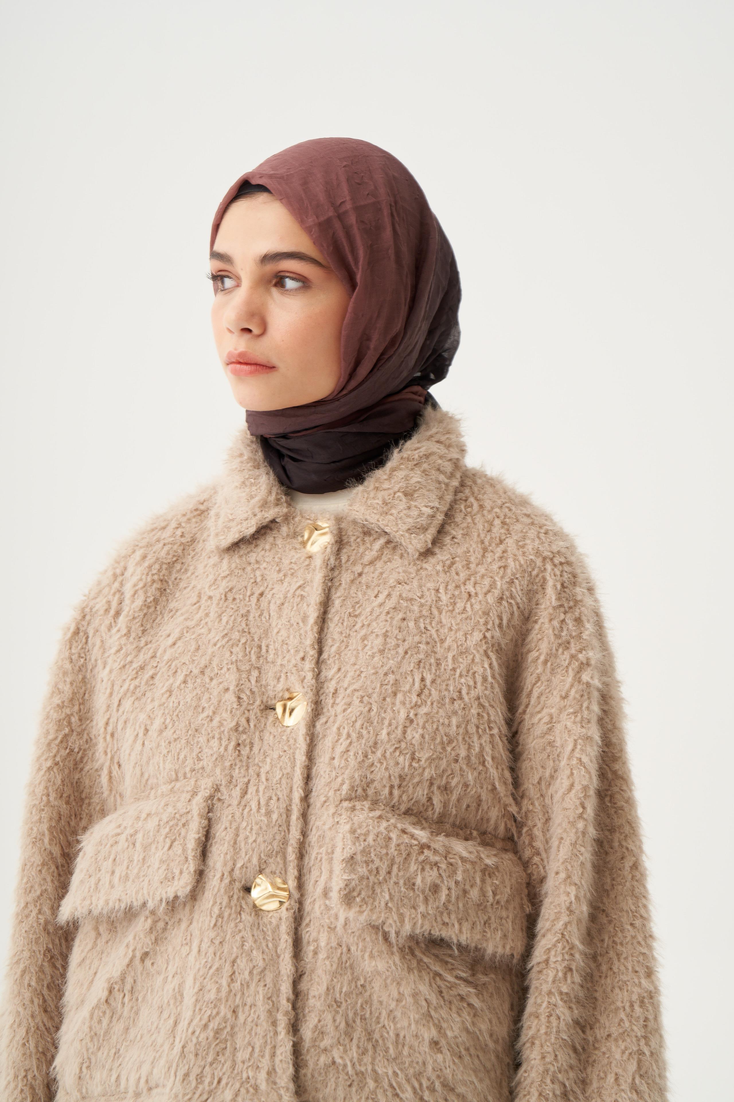 Kahve-Siyah-Degrade Geçişli Şal