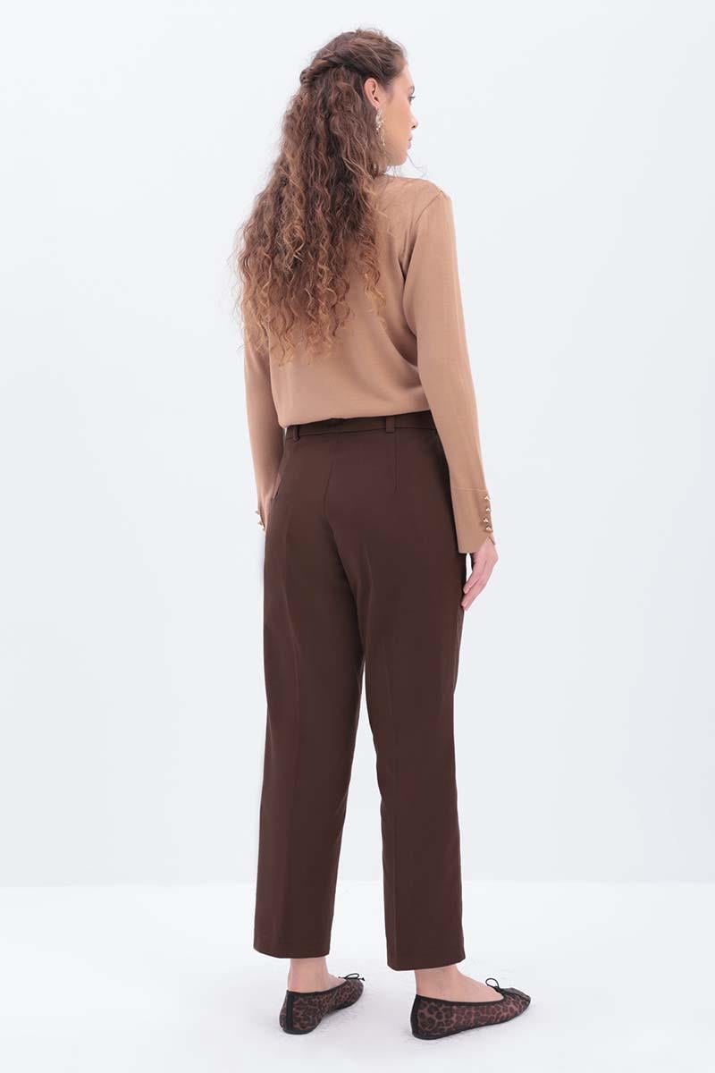 Süs Cep Kapaklı Pensli Havuç Pantolon