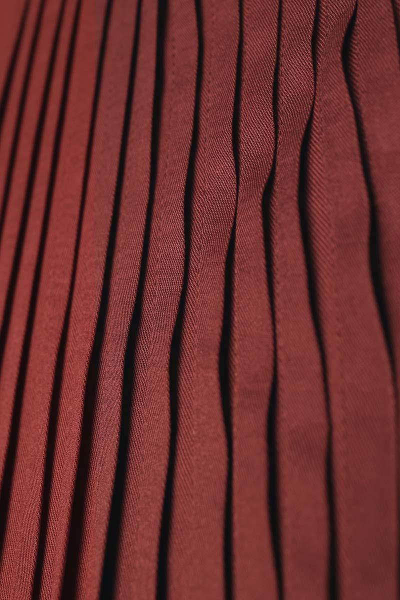 Pileli Viskon Elbise