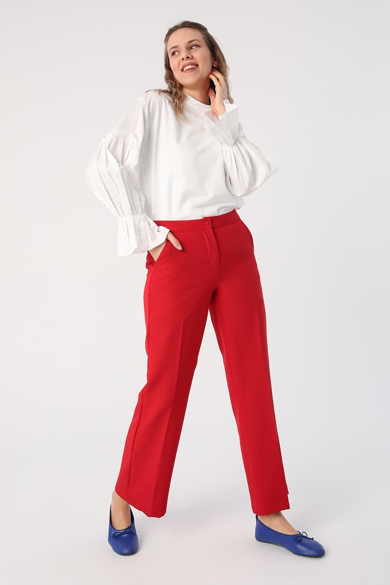 Wide Leg Pants With Pockets