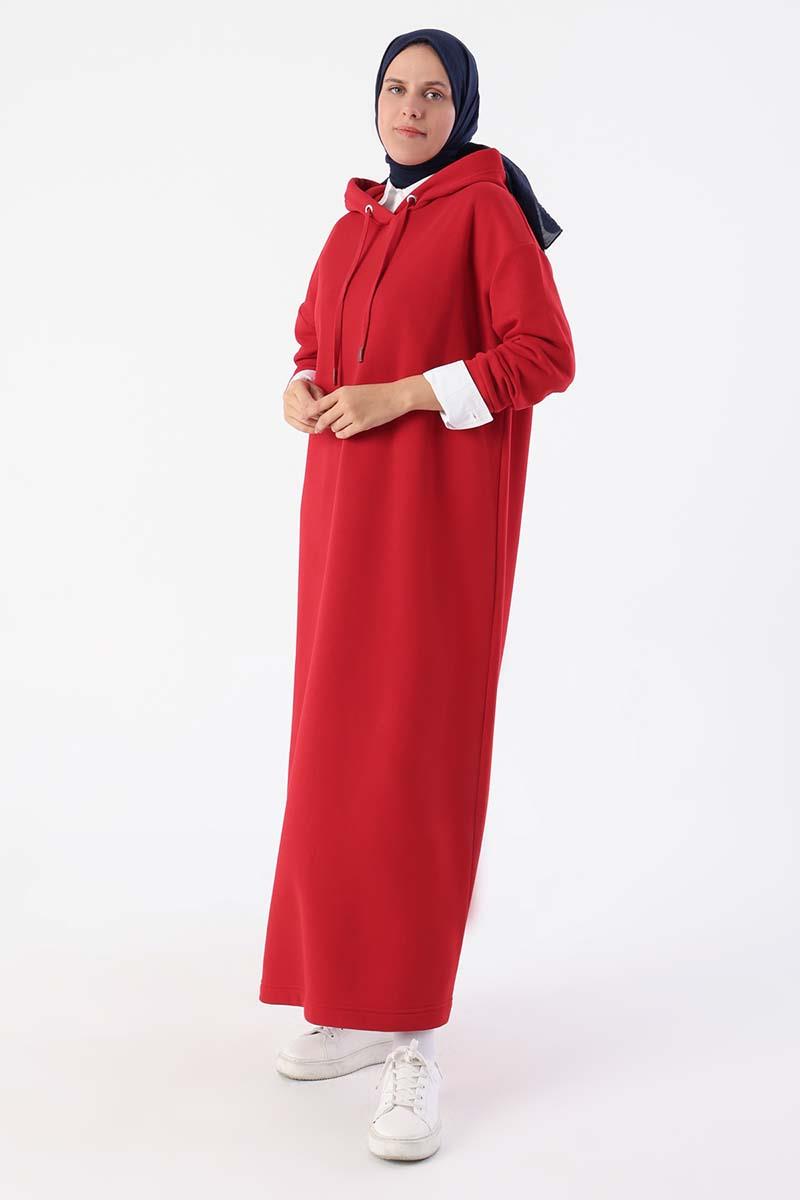 Hooded Basic Thermal Dress